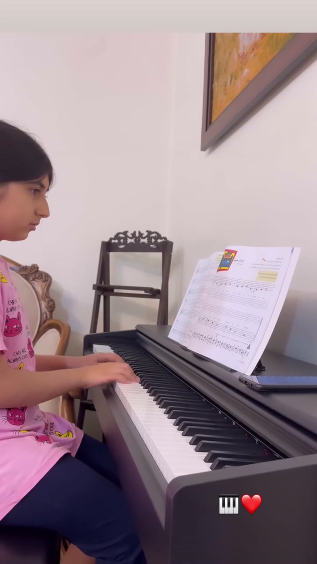 practice of piano student teacher darya mophammadi