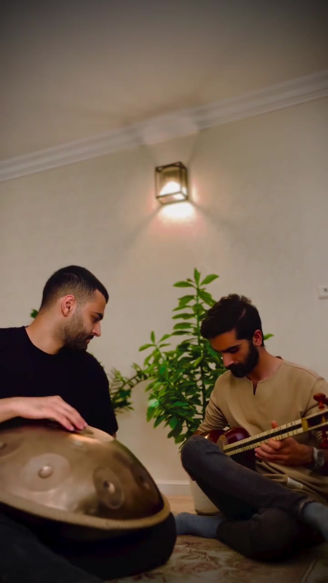 tar and handpan playing with ehsan sheikhi